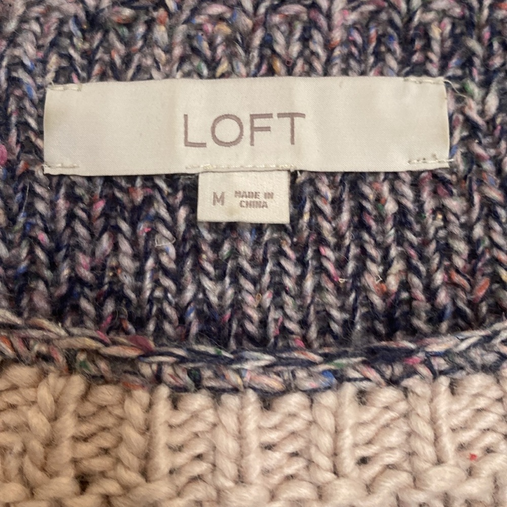 LOFT Block Color Sweater - Picture 2 of 5